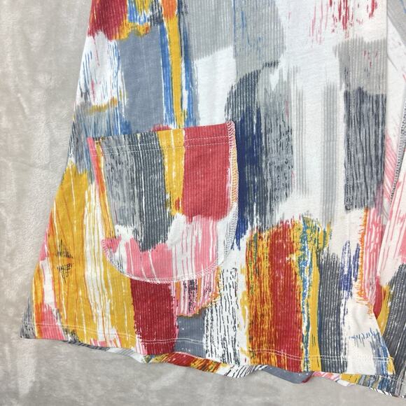 Parsley & Sage Womens Small Cardigan Vest Open Colorful Boho Pheobe Buffay - Picture 5 of 12